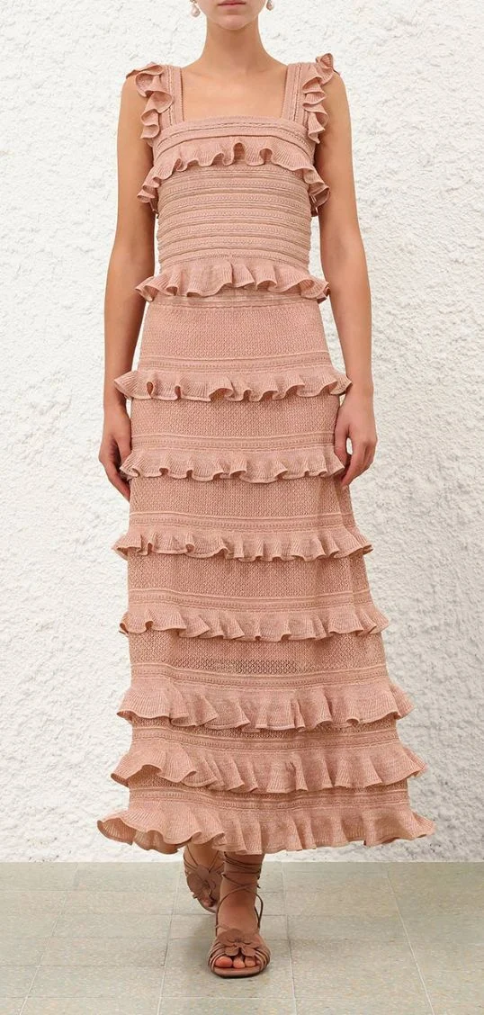 Rebellion Metallic Rose Gold Frill Se