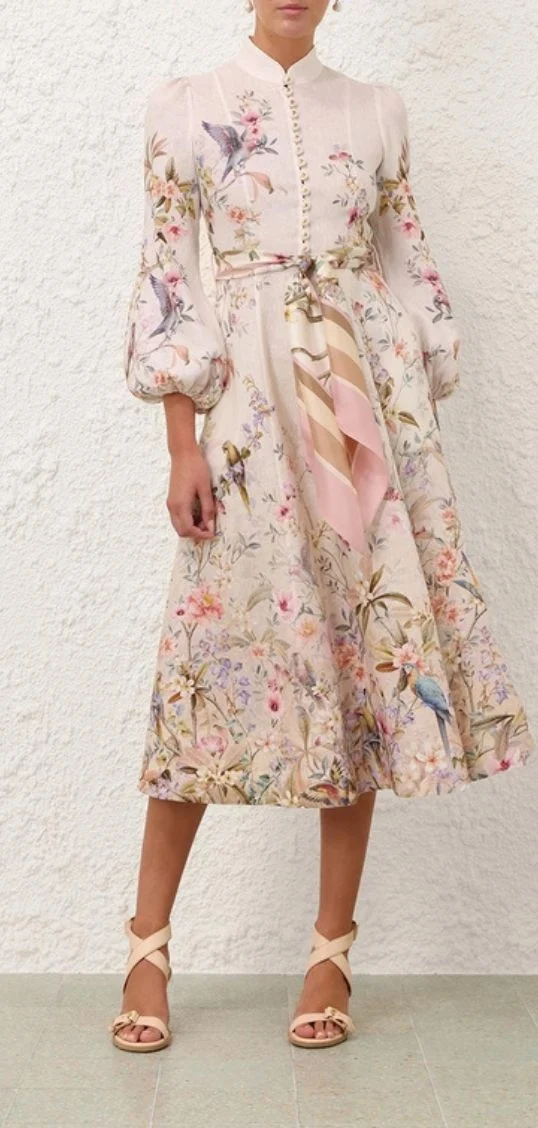 Rebellion Button Midi Dress