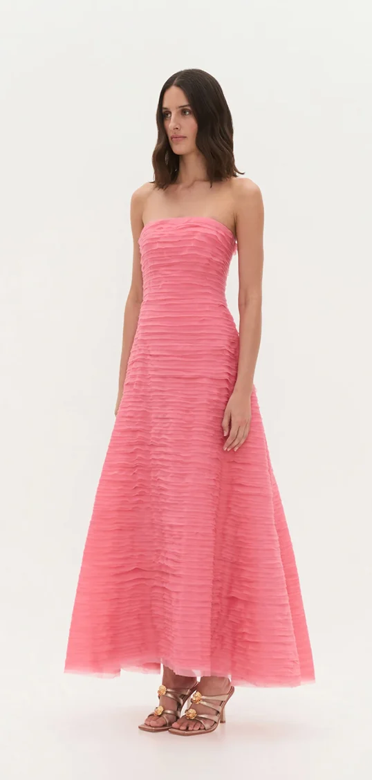 Pink Soundscape Maxi Dress