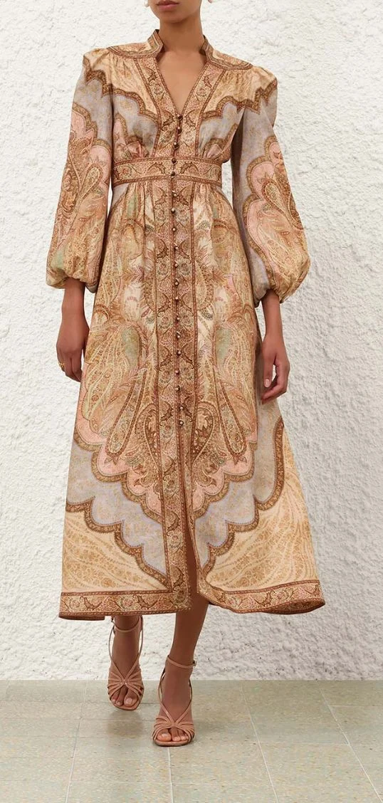 Wanderlust Plunge Midi Dress