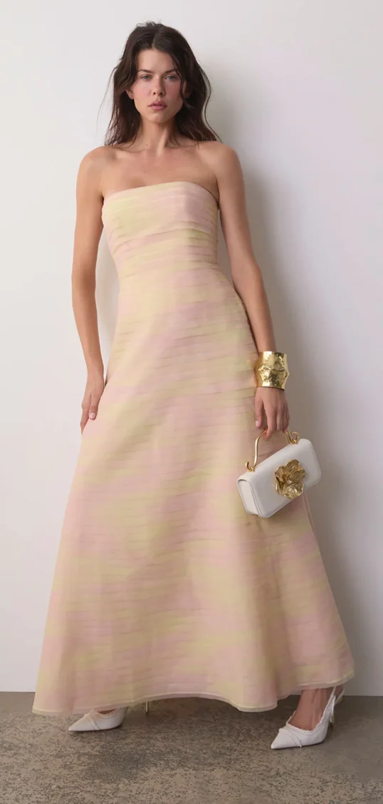 Yellow Soundscape Maxi Dress
